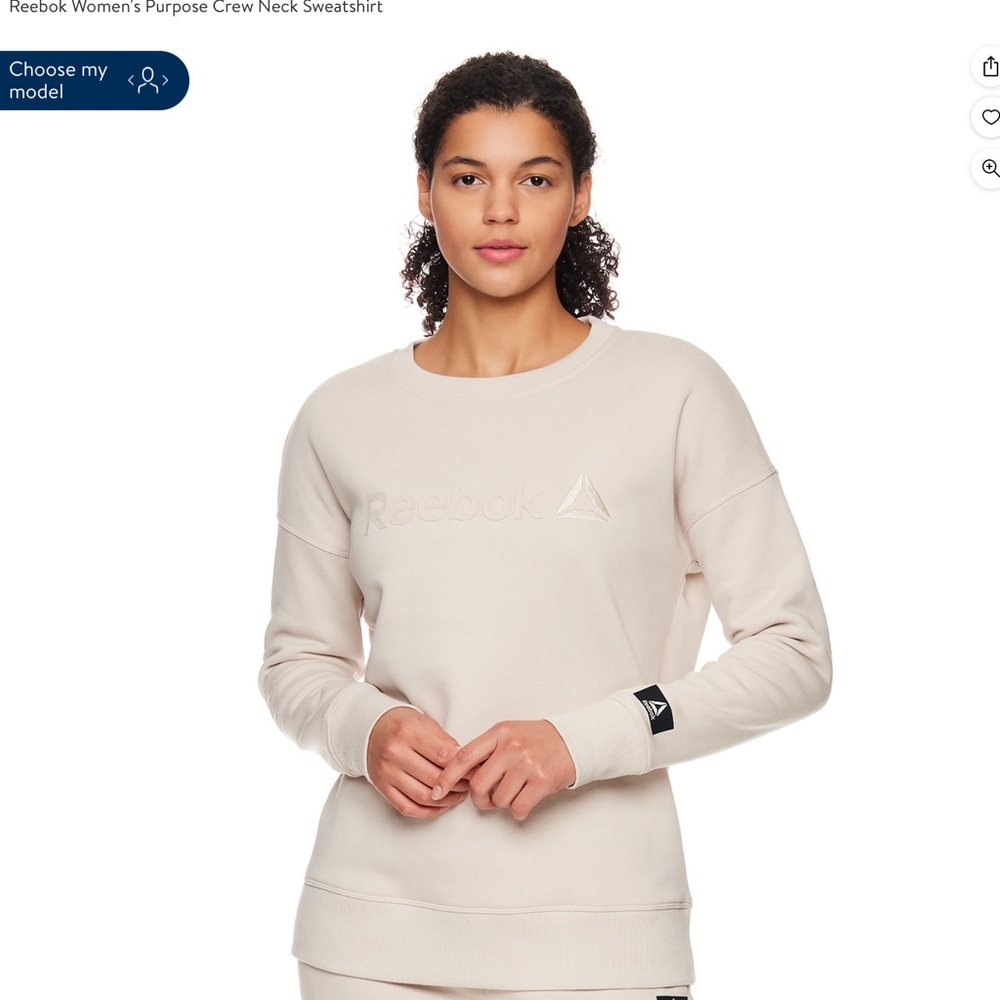 Reebok Women’s Purpose Crew Neck Sweatshirt